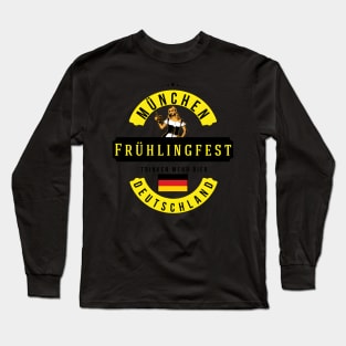 Oktoberfest Fr�hlingfest Munich M�nchen Deutschland Germany Trinken Mehr Bier Drink More Beer Long Sleeve T-Shirt